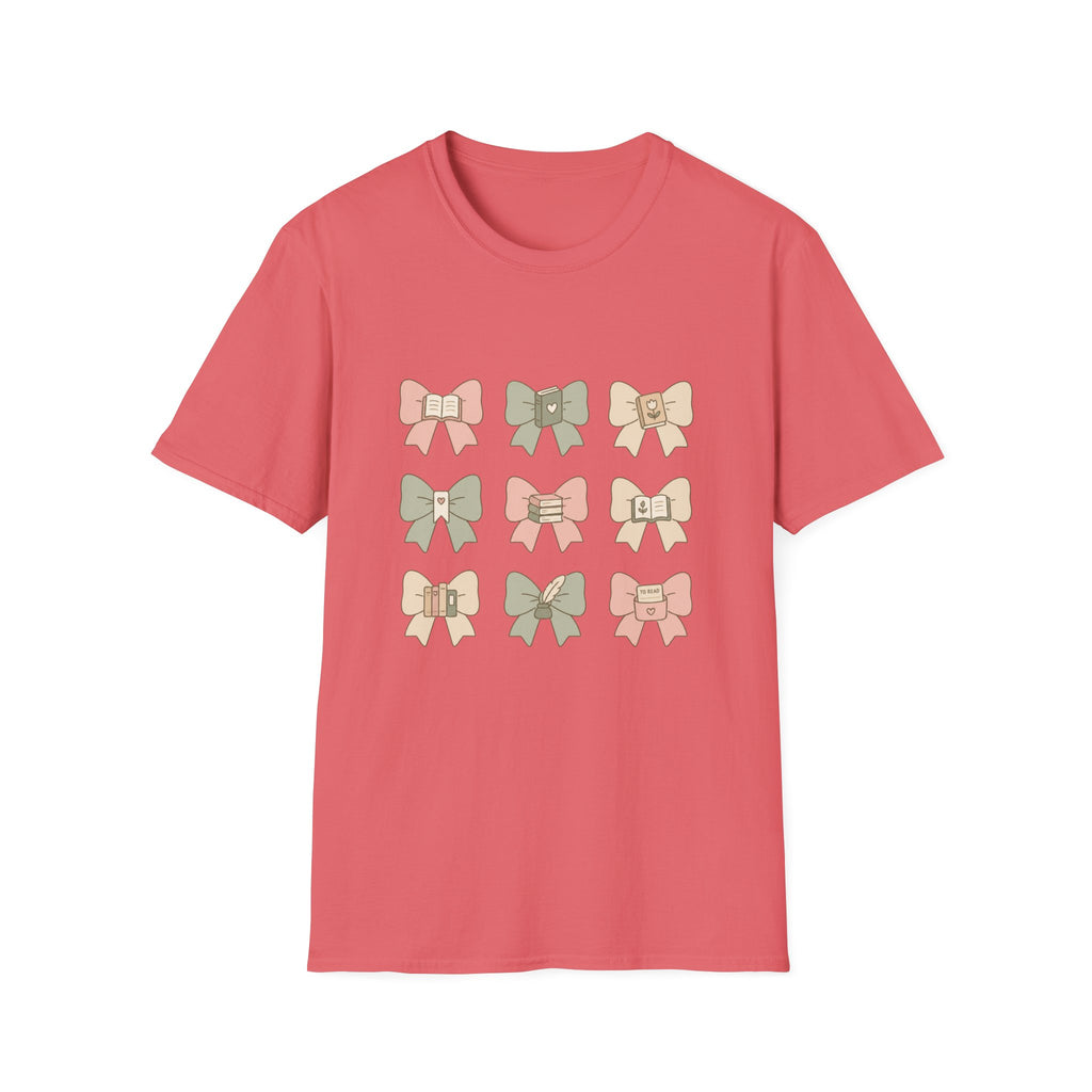 Bow Pattern T‑Shirt — Cute Pastel Bows Graphic Tee