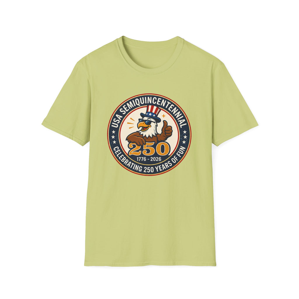 USA Semiquincentennial 250 Years Tee, Patriotic Eagle Celebration Shirt, Red White Blue Anniversary Graphic Top, American Pride Outfit T-Shirt