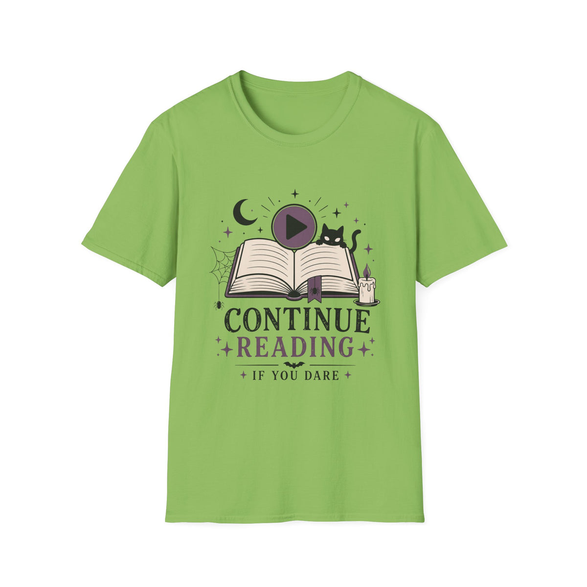 Continue Reading T-Shirt — 'Continue Reading If You Dare' Spooky Book Lover Tee
