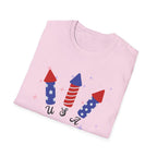 USA Semiquincentennial Firework Tee USA 250 Years Graphic Shirt
