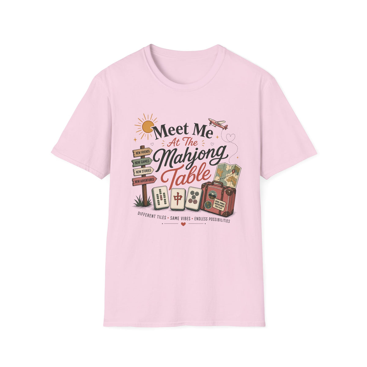 Meet Me at the Mahjong Table Vintage Travel T-Shirt
