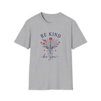 Be Kind Floral T-Shirt — Inspirational 'Be Kind Be You' Graphic Tee