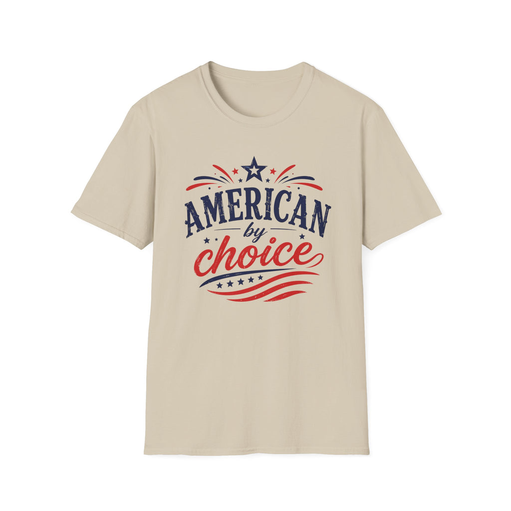4th of July Patriotic American By Choice Graphic Tee - Citizen Celebration USA T-Shirt