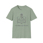 T-Shirt — "Stories & Saves" Gamer Book Graphic Tee