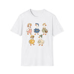 Cute Vintage Farm Ducks Graphic T-Shirt — Whimsical "Honk" Goose Family Tee