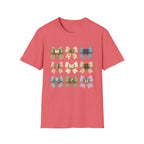 Bow Pattern T-Shirt — Vintage Floral Ribbon Graphic Tee