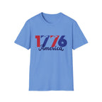 1776 America Patriotic T-Shirt, Vintage USA Independence Day Tee, Retro Fourth of July Graphic Shirt, Americana Celebration Apparel, Freedom Inspired Outfit