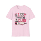 Sassy Reading Club T-Shirt — Playful Pink Book Lover Tee