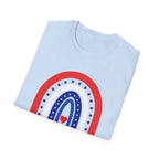 USA 250 Years Rainbow T-Shirt Patriotic Semiquincentennial Tee