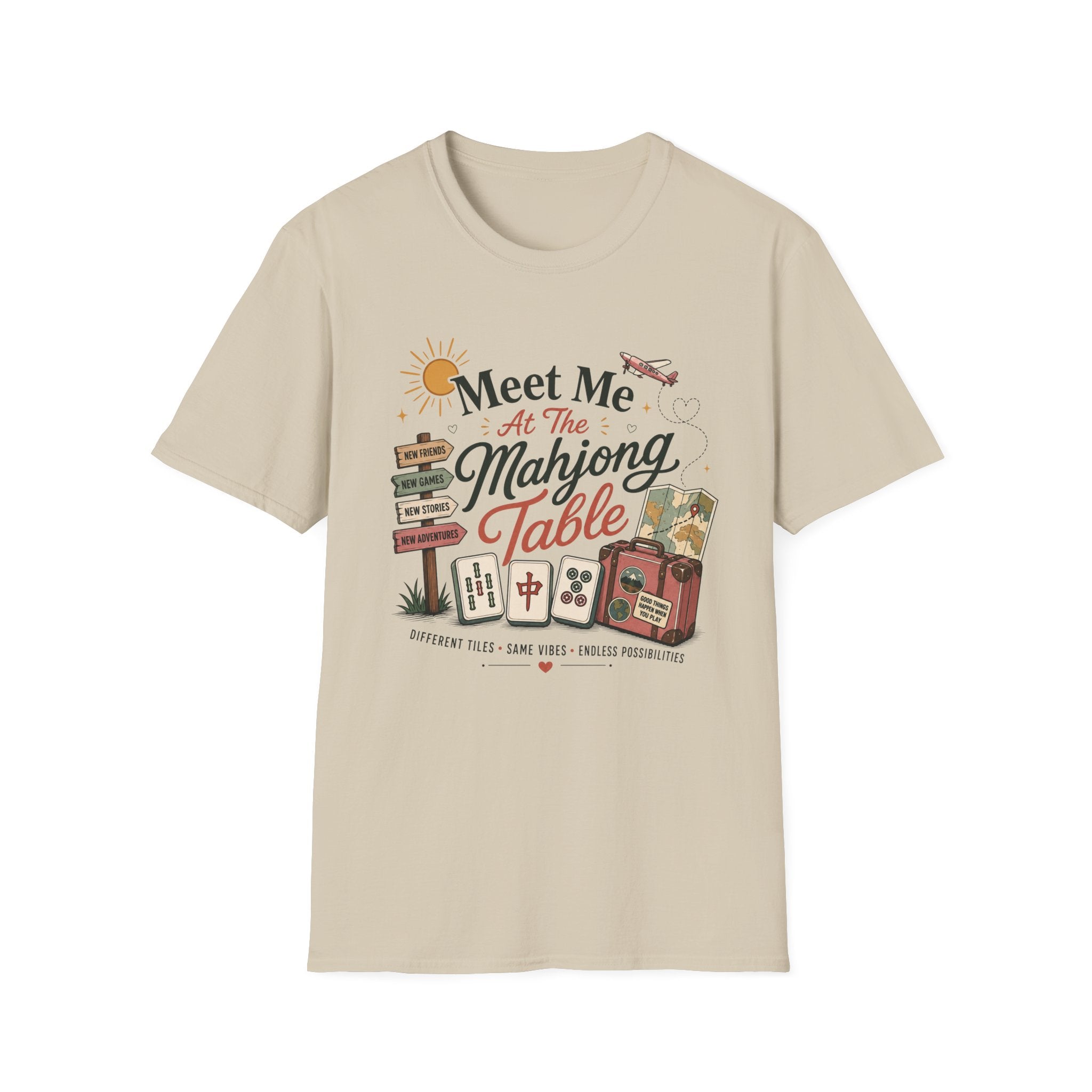Meet Me at the Mahjong Table Vintage Travel T-Shirt