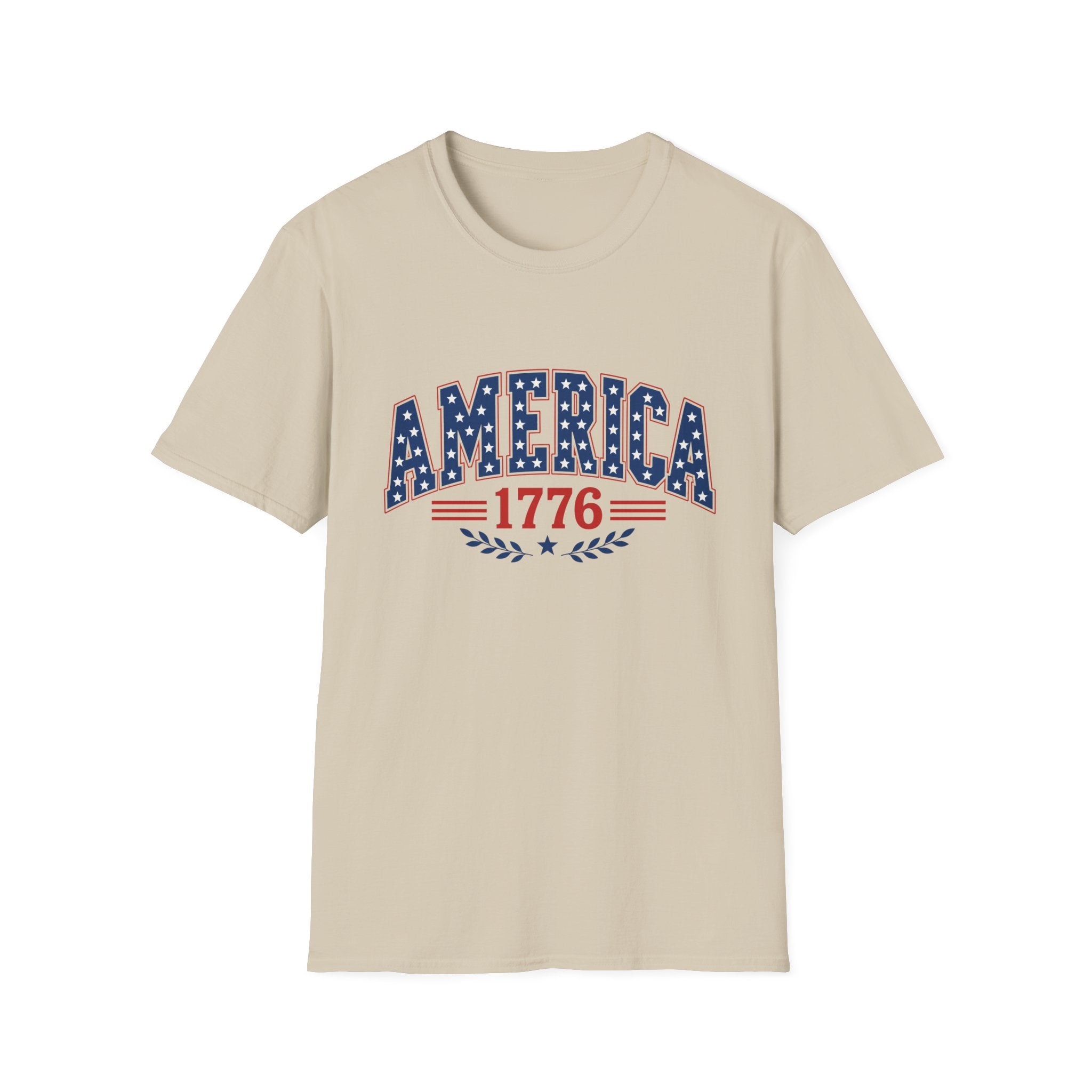 America 1776 Patriotic Tee, USA Heritage Shirt, Red White Blue Graphic Top, Classic American Pride OutfitT-Shirt