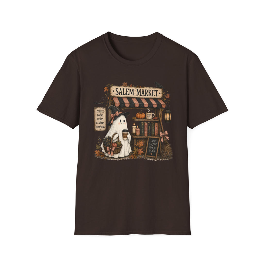 Salem Market Halloween T-Shirt — Ghost & Witch Shop Graphic Tee