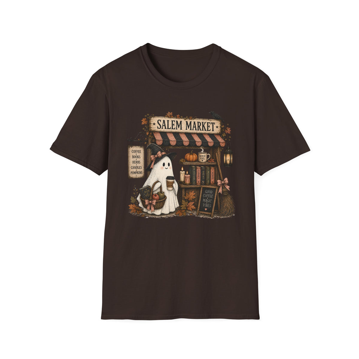 Salem Market Halloween T-Shirt — Ghost & Witch Shop Graphic Tee
