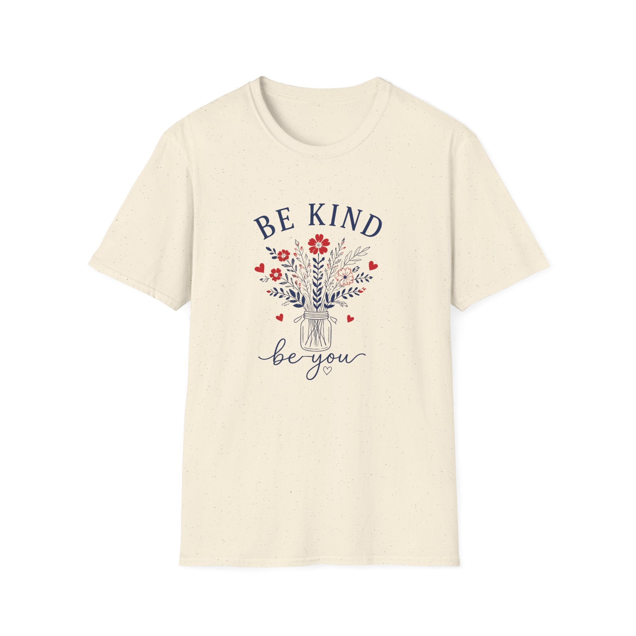 Be Kind Floral T-Shirt — Inspirational 'Be Kind Be You' Graphic Tee