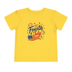 Happy Fourth of July Patriotic T-Shirt, Americana Fireworks Graphic Tee, Retro Independence Day Shirt, Summer Celebration Apparel, Red White Blue Outfit Toddler Short Sleeve Tee