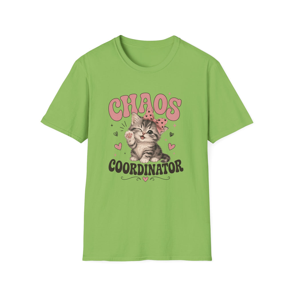 Chaos Coordinator T-Shirt — Cute Kitten Graphic Tee