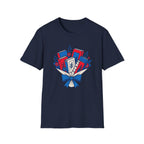 Patriotic Book Bouquet T-Shirt | Fourth Of July Librarian Graphic Tee, Red Blue Reader Ribbon Top
