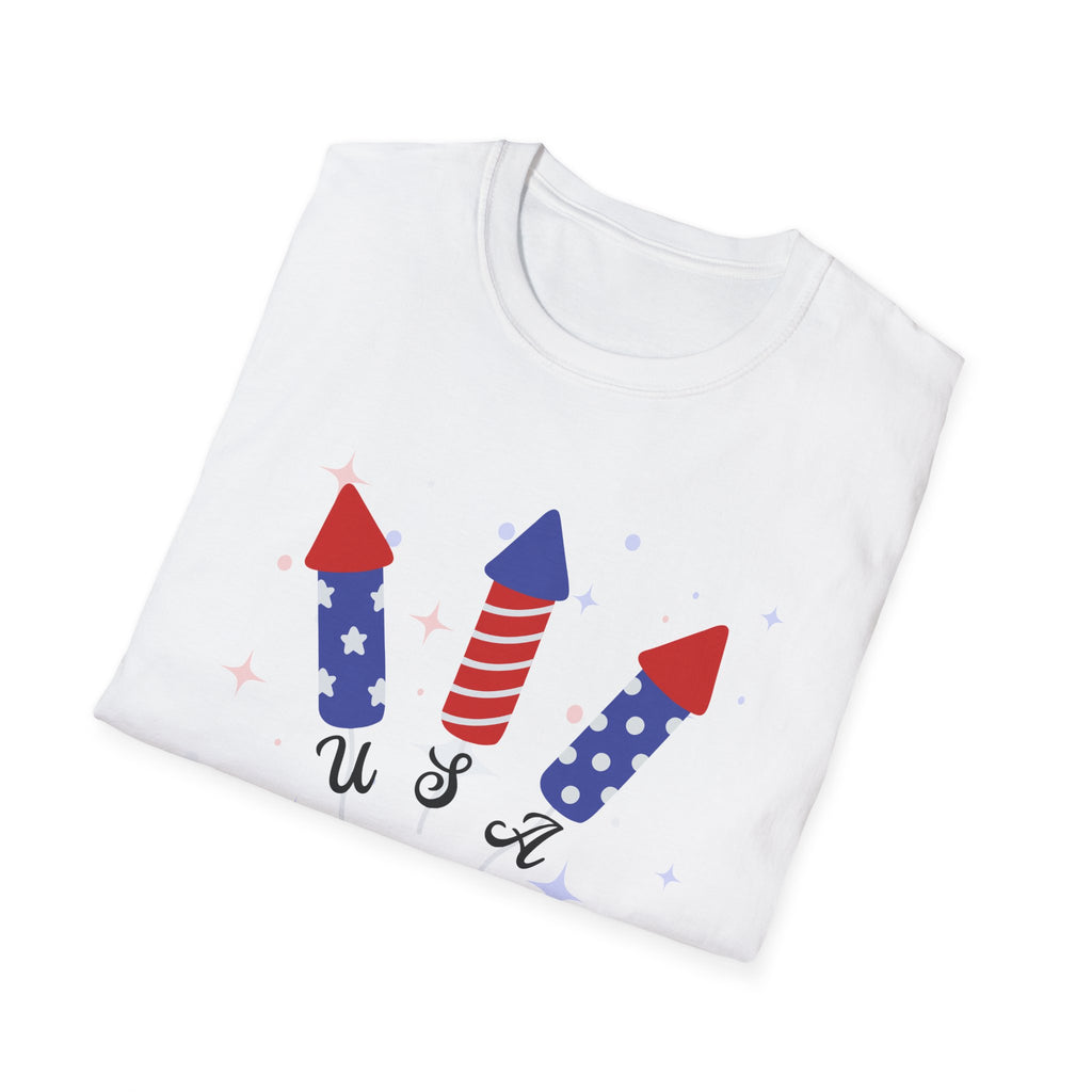 USA Semiquincentennial Firework Tee USA 250 Years Graphic Shirt