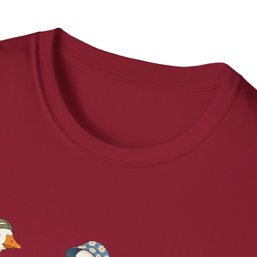 Cute Whimsical Vintage Goose Family T-Shirt