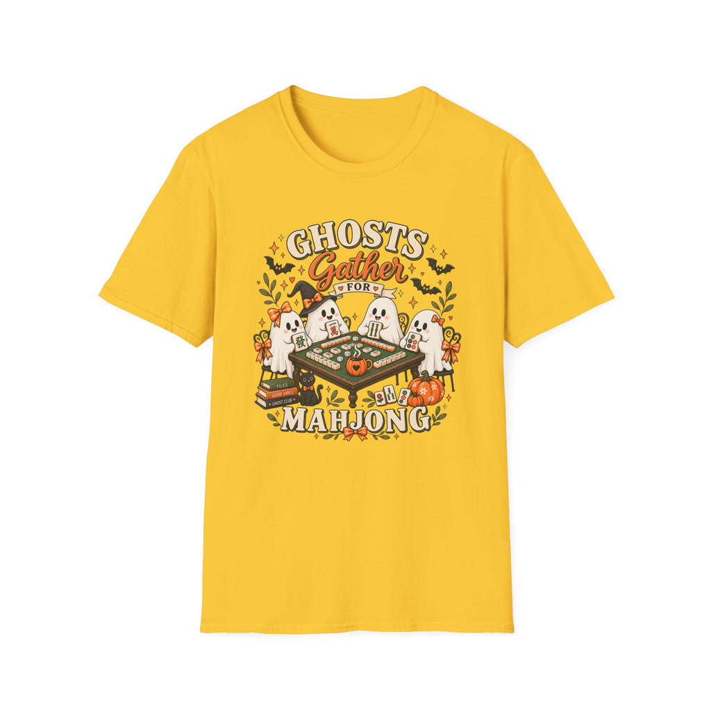 Ghosts Gather for Mahjong Halloween T‑Shirt
