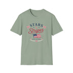 Stars and Stripes 250 Years Tee, USA Anniversary Shirt, Red White Blue Flag Graphic Top, Patriotic American Pride Outfit T-Shirt