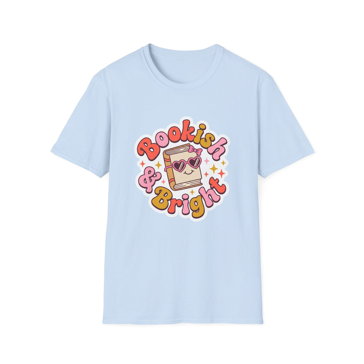 Bookish & Bright T-Shirt — Cute Retro Reading Graphic Tee