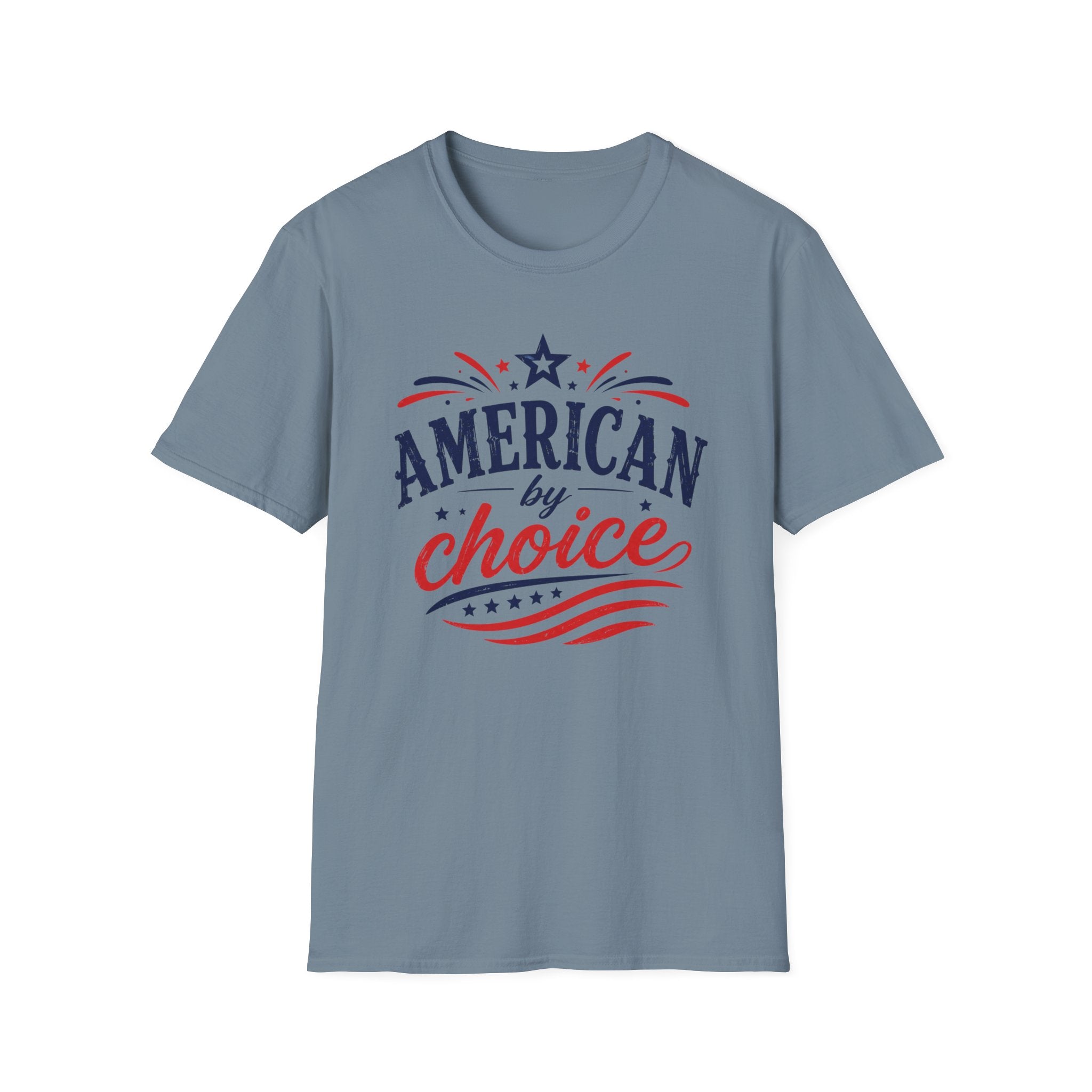 4th of July Patriotic American By Choice Graphic Tee - Citizen Celebration USA T-Shirt