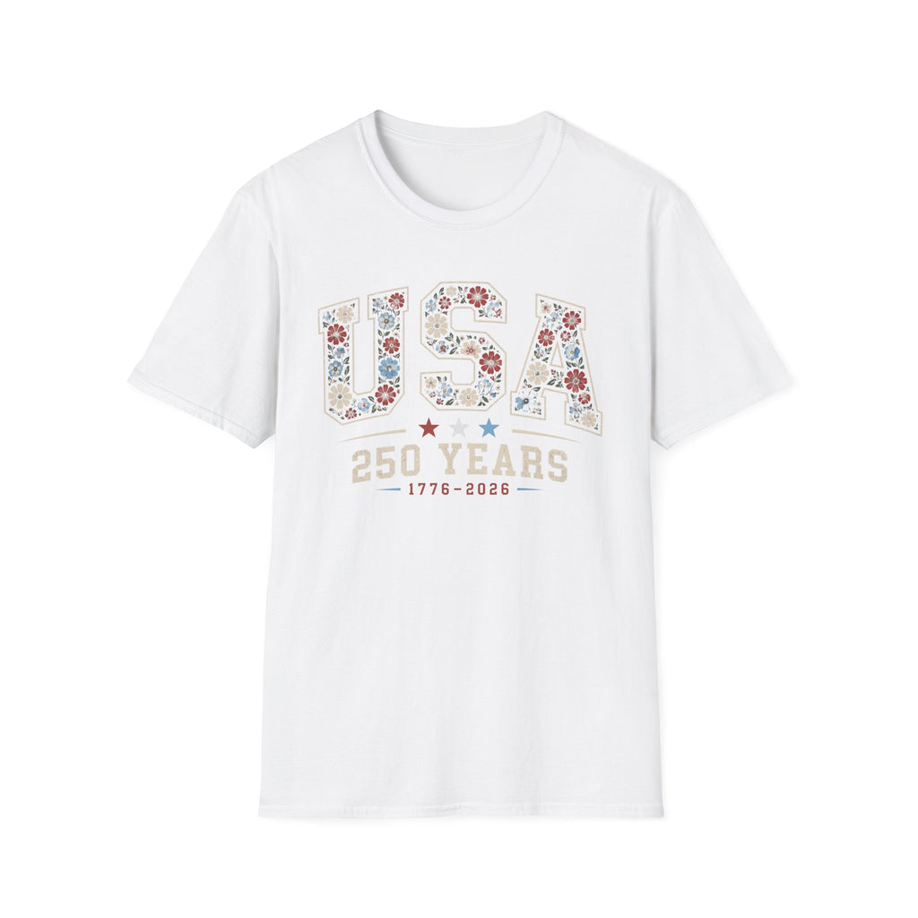 USA 250 Years Tee, 1776–2026 Anniversary Shirt, Patriotic American Pride Graphic Top, Red White Blue Celebration Outfit T-Shirt