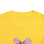 Made in the USA Cherry Tee, Patriotic Red White Blue Shirt, Cute Bow Fruit Graphic Top, Fourth of July Summer Outfit Toddler Short Sleeve Tee
