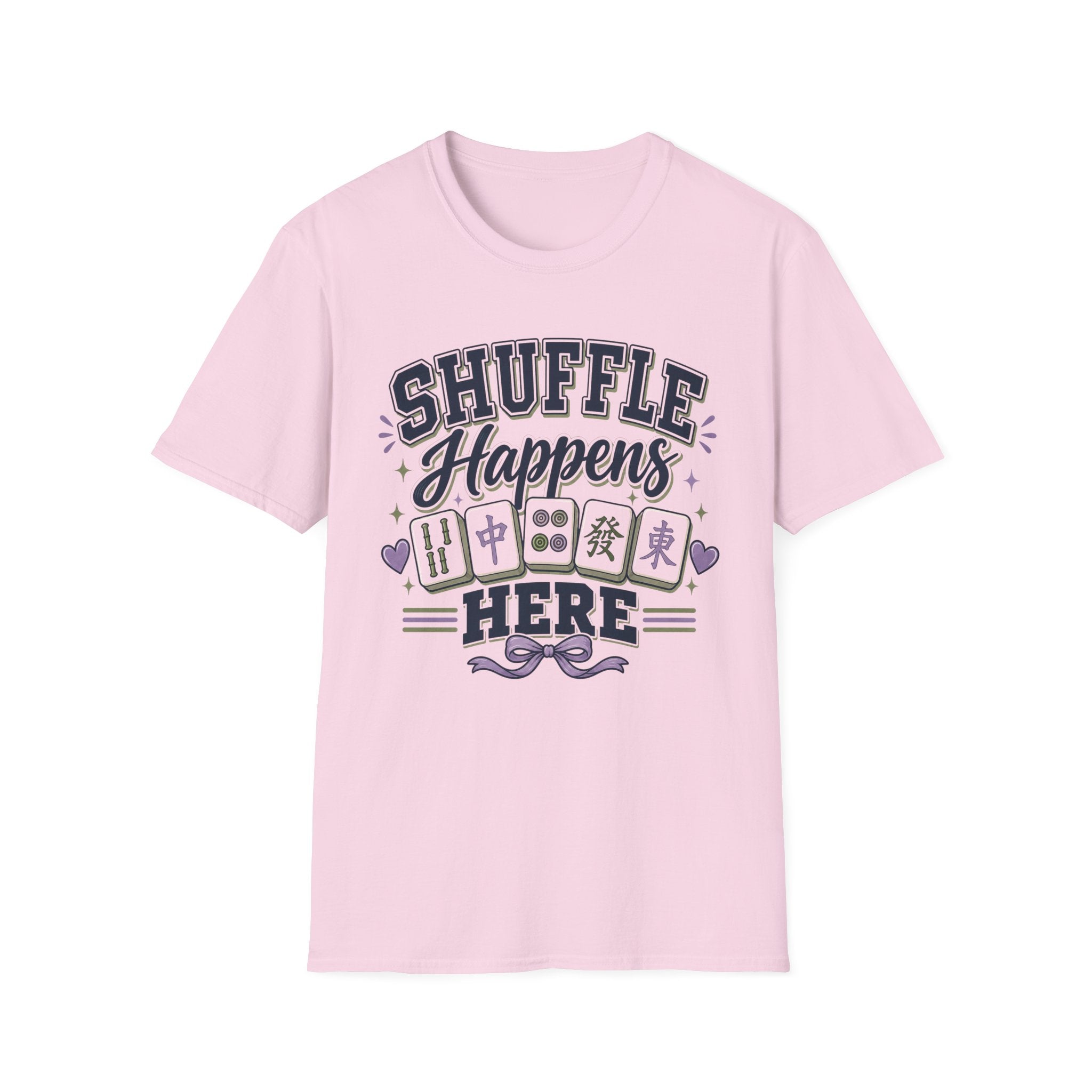Shuffle Happens T-Shirt — Mahjong Player Tee