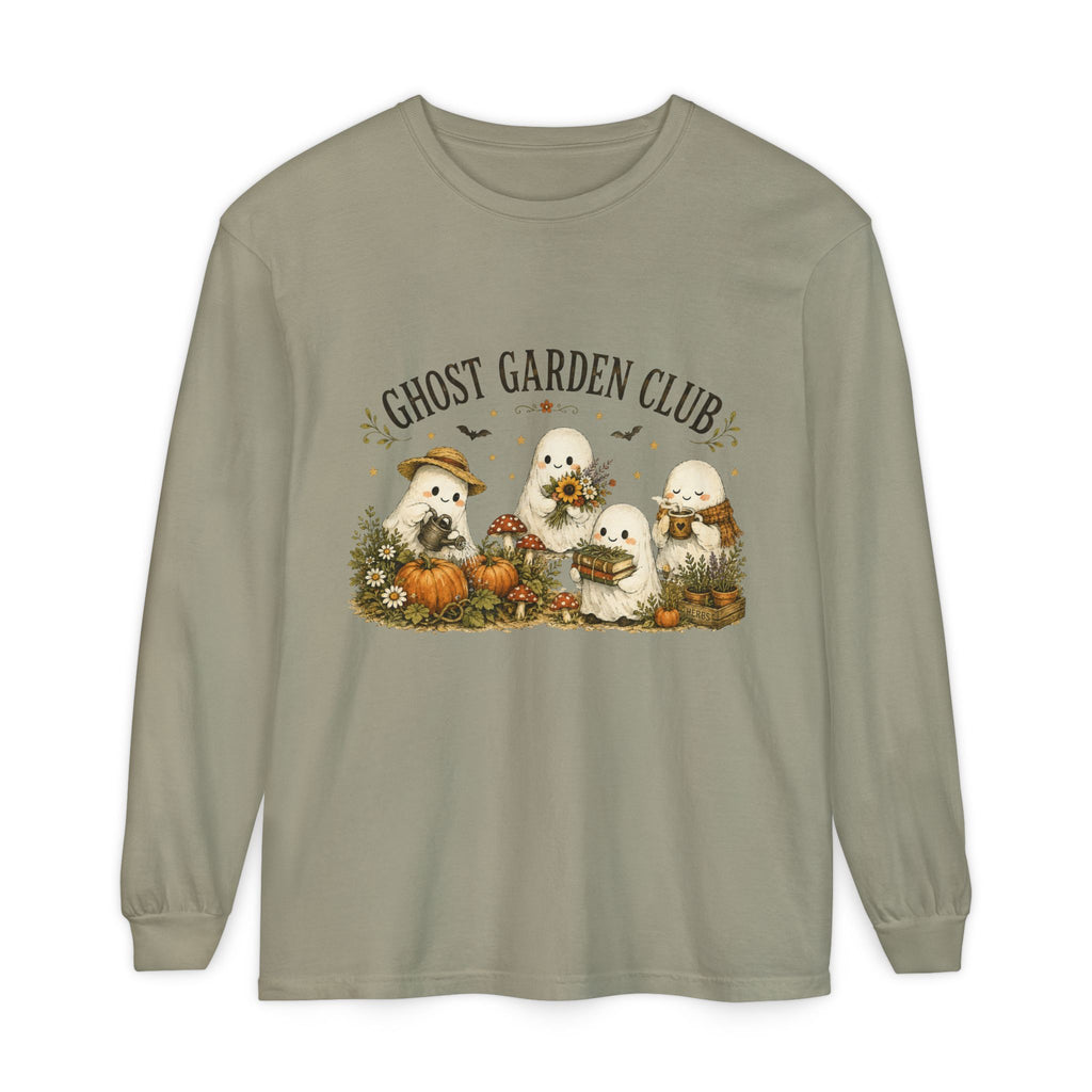Ghost Garden Club Autumn Fall Long Sleeve T-Shirt