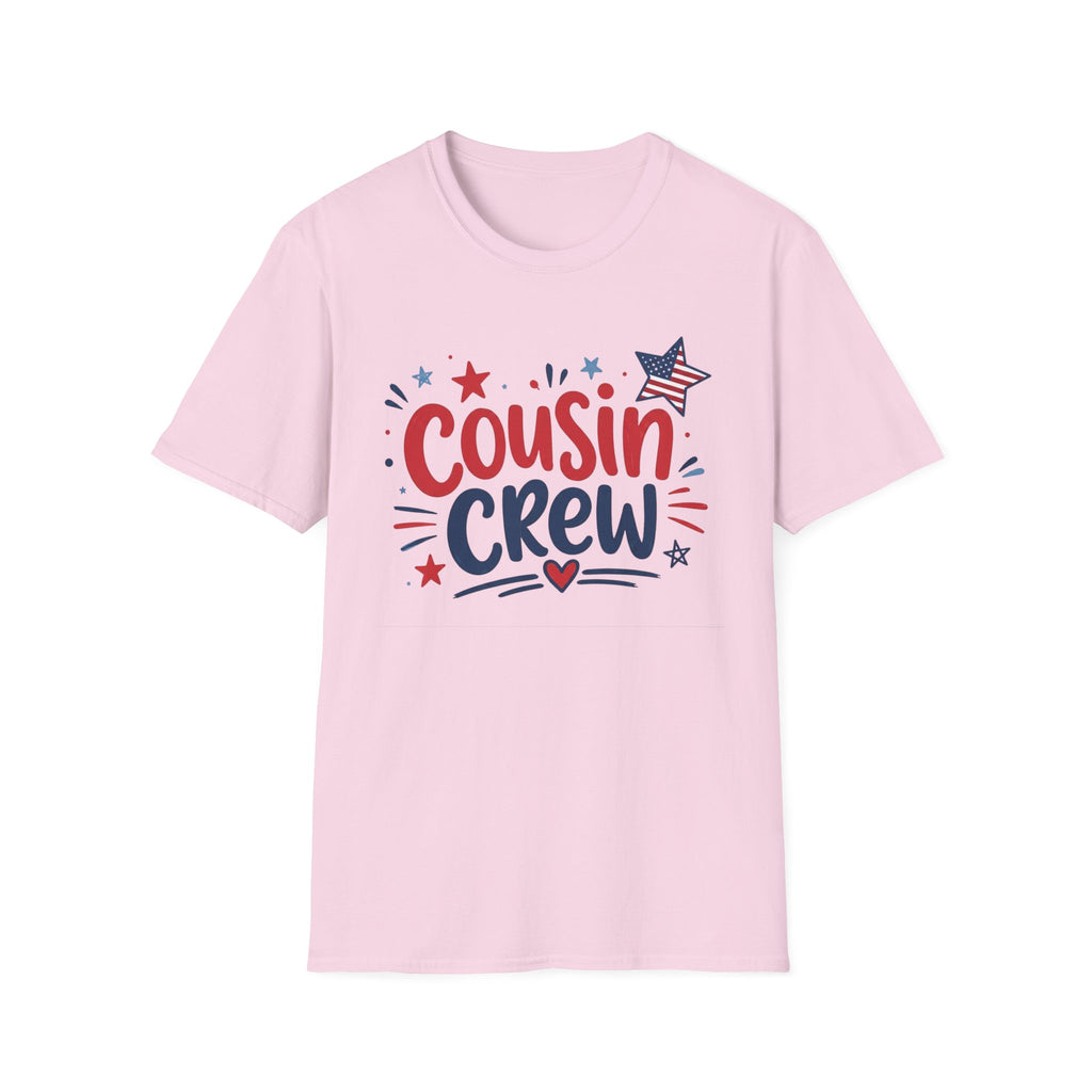 Patriotic Cousin Crew T-Shirt | American Flag Star Graphic Tee, Fourth Of July Family Matching Holiday Top
