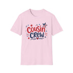 Patriotic Cousin Crew T-Shirt | American Flag Star Graphic Tee, Fourth Of July Family Matching Holiday Top