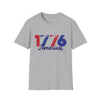 1776 America Patriotic T-Shirt, Vintage USA Independence Day Tee, Retro Fourth of July Graphic Shirt, Americana Celebration Apparel, Freedom Inspired Outfit