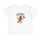 Hot Doggin Since 1776 Tee, Patriotic USA Hot Dog Shirt, Funny Summer Cartoon Graphic Top, Fourth of July Celebration Outfit Toddler Short Sleeve Tee