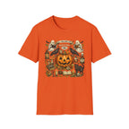 Halloween Pumpkin & Ghost Tee — "All Hallows Eve, Trick or Treat" Graphic T-Shirt