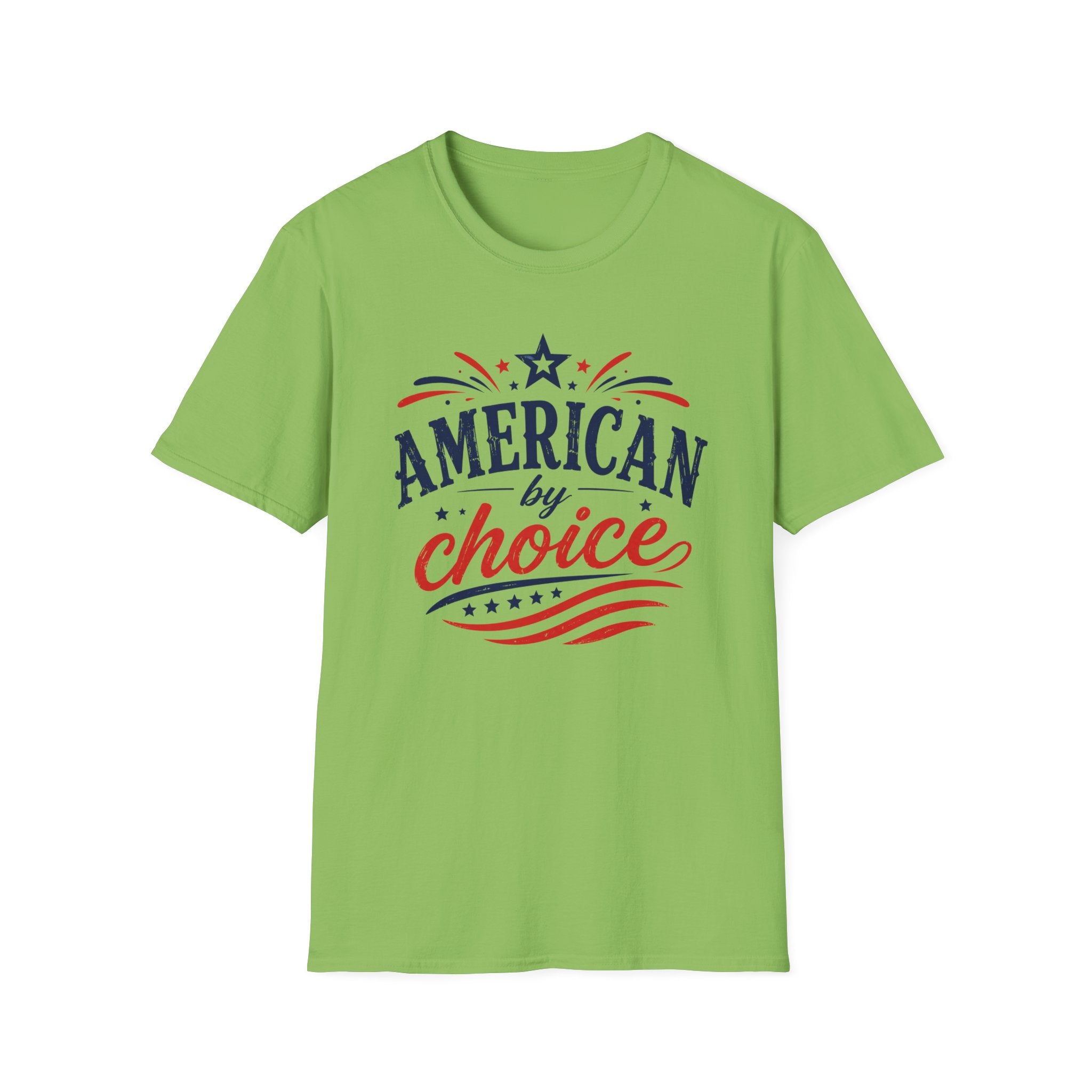 4th of July Patriotic American By Choice Graphic Tee - Citizen Celebration USA T-Shirt