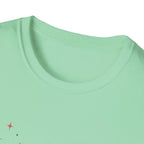 Happy 4th of July Sparkle Bow T-Shirt, Coquette Patriotic Sparkle Star Tee, Feminine Independence Day Shirt, Cute Mixed Typography 4th July