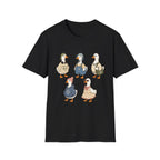 Cute Whimsical Vintage Goose Family T-Shirt