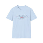 America 250 Years of Freedom Calligraphy Shirt, Elegant Script Patriotic Tee 1776 2026, Sophisticated Anniversary 4th of July T-Shirt, Patriotic