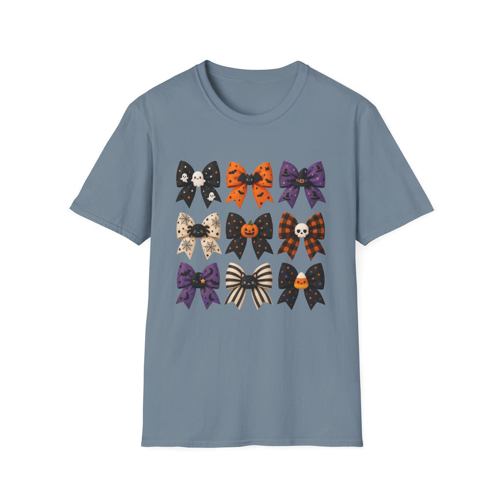 Halloween Bow Graphic T-Shirt — Cute Spooky Bows & Icons