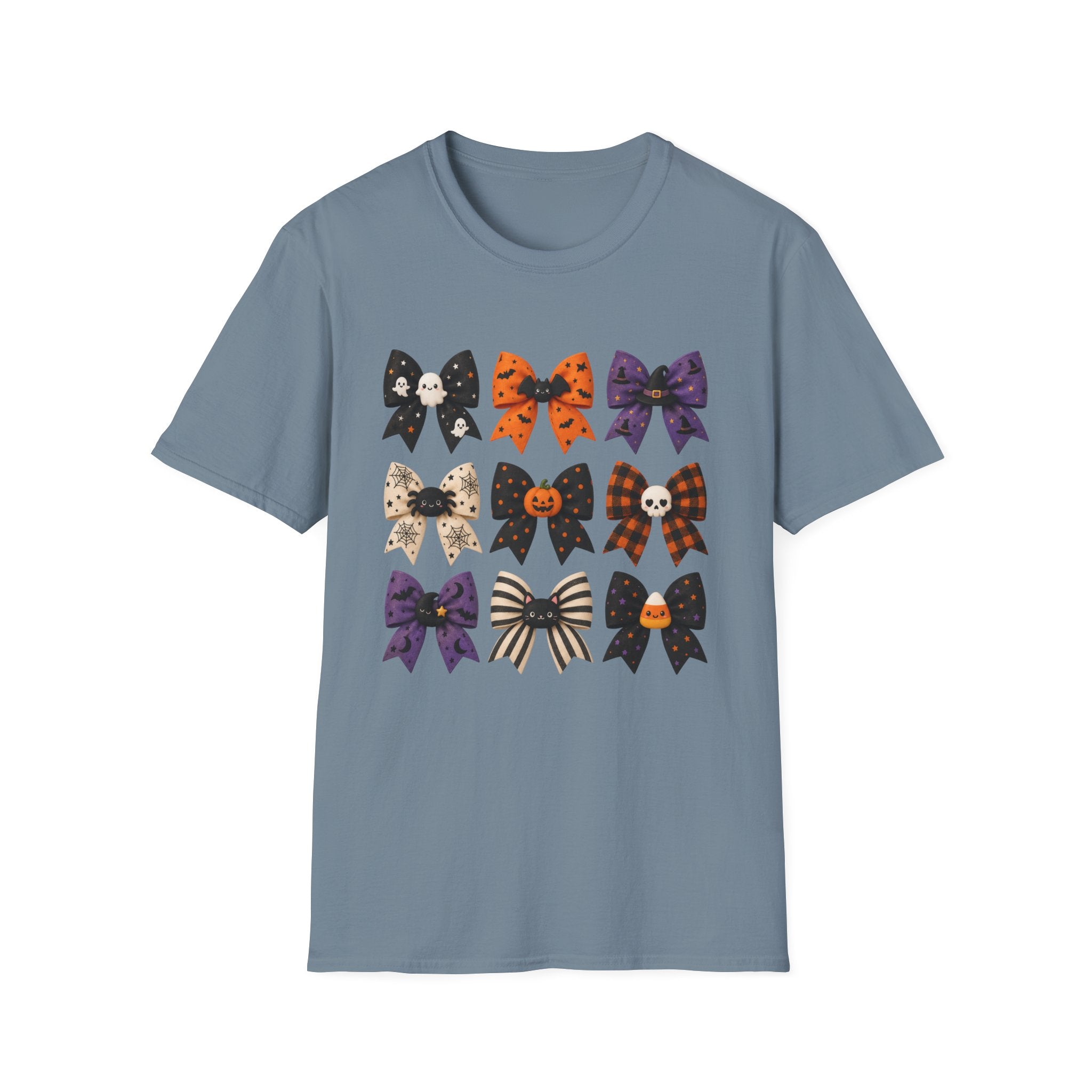 Halloween Bow Graphic T-Shirt — Cute Spooky Bows & Icons