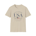 USA Faith Freedom T-Shirt | Patriotic 250 Years Liberty Graphic Tee, American Flag Heritage Top