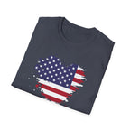 We the People T-Shirt, Distressed Splatter American Flag Tee, Patriotic Constitution Shirt, 4th of July USA Gift, Grunge Flag Shirt