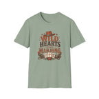 Wild Hearts Play Mahjong Western Graphic T-Shirt