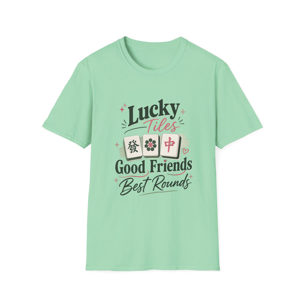 Lucky Tiles Good Friends, Best Rounds - Mahjong T-Shirt
