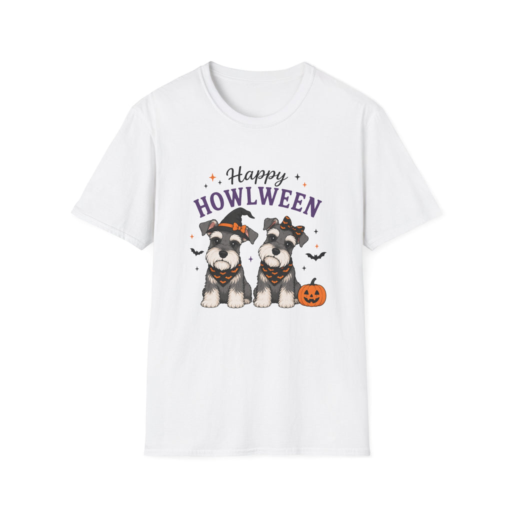 Happy Howlween T-Shirt — Halloween Schnauzer Dog Costume Tee