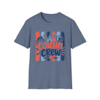 Cousin Crew Patriotic Tee, Red White Blue Fireworks Shirt, Family Matching Fourth of July Outfit, Festive USA Graphic Top