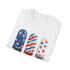 Patriotic Popsicle T-Shirt | Fourth Of July Watercolor Ice Pop Graphic Tee, Coquette Bow Summer Holiday Top