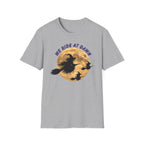 We Ride at Dawn Witch Tee — Halloween Moon Witch T-Shirt